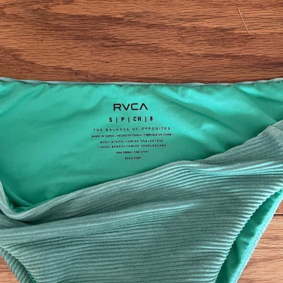 RVCA green ribbed bikini bottoms - Picture 4 of 4